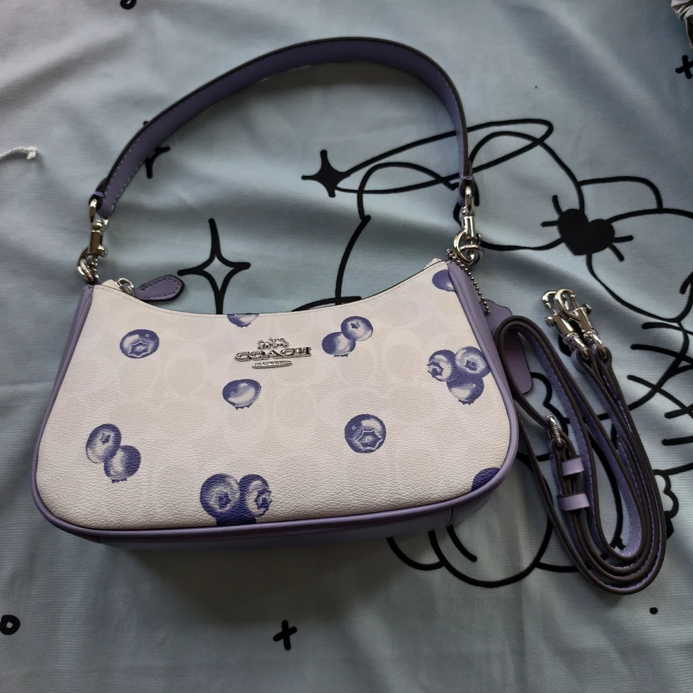 Coach Blueberry Pattern Shoulder Bag - Picture 12 of 12